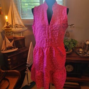 Cato Pink Textured Midi Dress